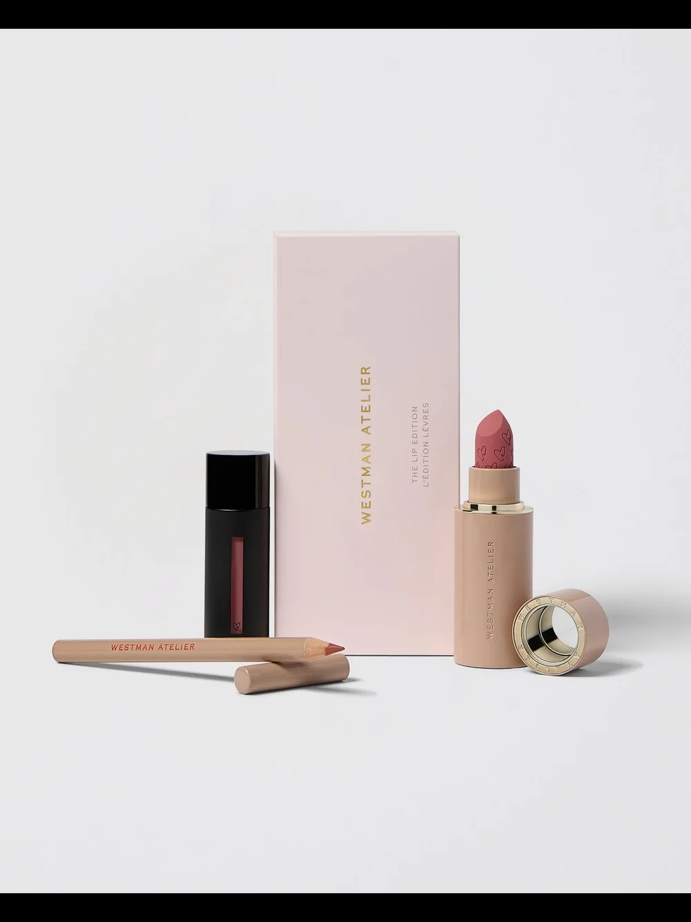 Westman Atelier Rose Pink Lipstick & Liner Duo